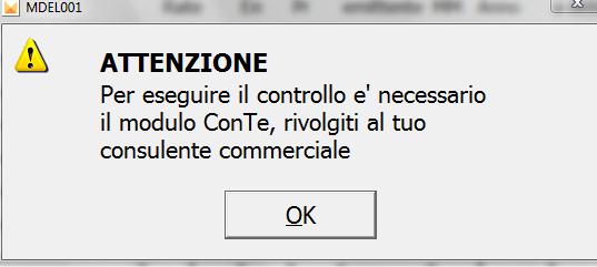 I M P O R T A N T E Per poter utilizzare la funzione F4=Controllo Sogei è necessario: che tra gli applicativi installati sia presente anche la procedura