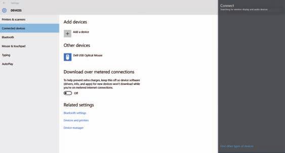 Proiezione di rete wireless d un dispositivo mobile (Screen Mirroring) 118 i Selezionre le opzioni Schermo come necessrio.