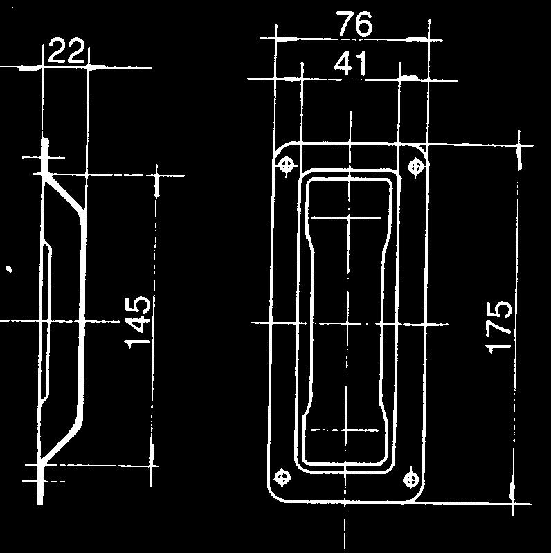 483 Tipo piegato Type plié bended model Tipo curvos In acciaio verniciato nero - cier