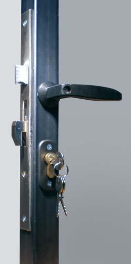 mortice locks for steel profile Cerradura pico de loro para tubos en hierro T=40x40 T n 2 fori ø5.
