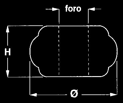 854/T con foro tondo - avec trou rond - with round hole - agujero redondo rt.
