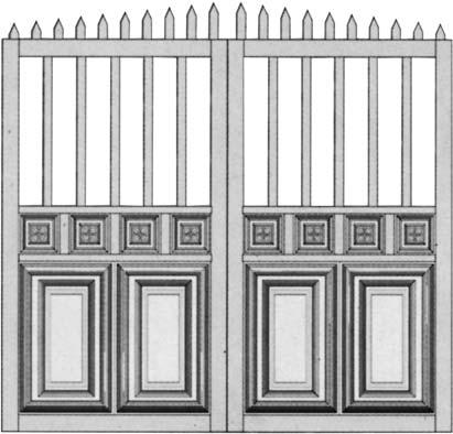 puertas en hierro natural