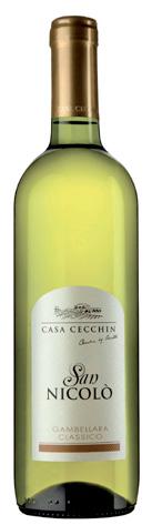 casa cecchin VINI BIANCHI WHITE WINES: San Nicolò 2013 Vino Bianco/White wine Gambellara Classico DOC 100% Garganega Lessini Durello
