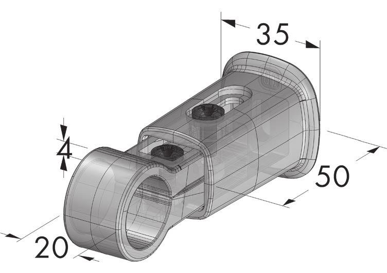 MENSOLE A PARETE SERIE STF 60210022 60270022 60210122T Kit con 3 STF, bianco, Ø 22 mm