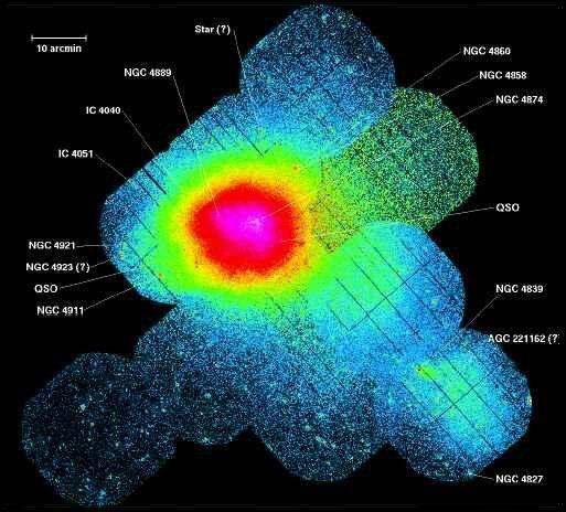 Ammasso di Coma (Coma Cluster) in banda