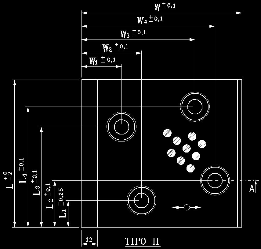 Viti di montaggio: UNI EN ISO 4762: M10 Code W L T W1