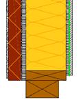 Elementi costruttivi materiali impiegati PARETE ESTERNA tipo Residenz Bio50-fibra di legno, U = 0,24 W/m²K, Φ 10,7 h 10 50 15 120 (120 12,5 0,2 12,5 --- ) Intonaco ai silicati (sottofondo, armatura,