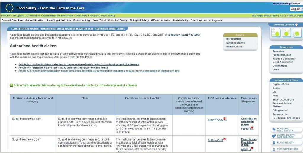 REGISTRO EUROPEO http://ec.europa.