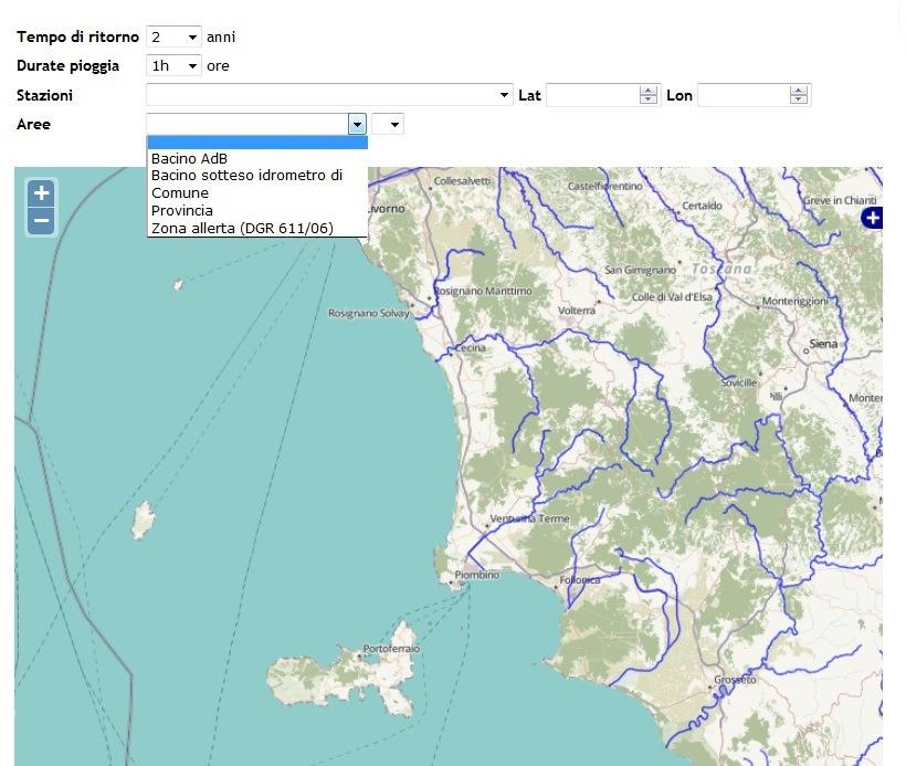 Applicativo per l utilizzo delle LSPP Scelta del tipo di elemento areale (entità poligonale) su cui