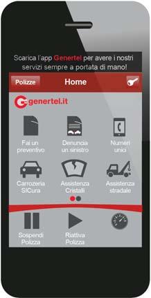 APP GENERTEL L applicazione gratuita di Genertel che ti offre, anche nel mobile, ancora più assistenza e servizi.