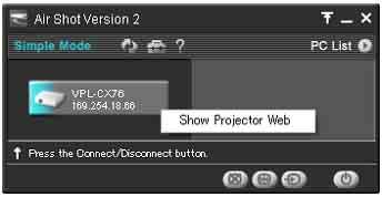 Impostzione/ funzionmento trmite web È possibile verificre sul computer i dti del proiettore o controllre il proiettore trmite il computer.