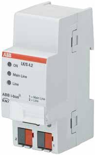 Dati tecnici ABB i-bus KNX Descrizione del prodotto L accoppiatore di linea con ABB i-bus KNX è un apparecchio per installazione in serie con larghezza modulare pari a 2 TE.