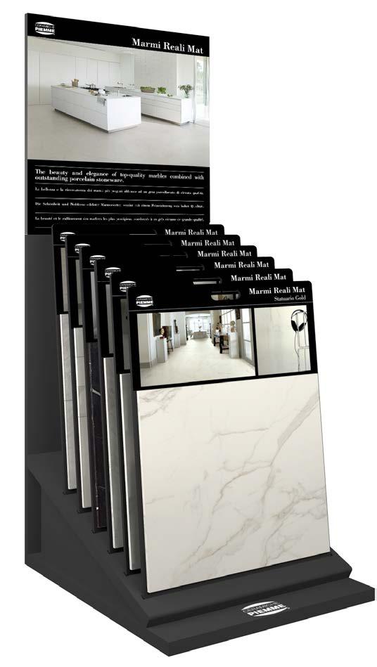 DISPLAY MARMI REALI MAT //STRUTTURE Statuario Gold Carrara Bardiglio Nero Reale Carrara Bardiglio GRES FINE PORCELLANATO AD IMPASTO COLORATO HD