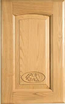 Solid, 24mm thick framed door with
