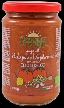 Sugo alla Bolognese Vegetariano con soia Biologico 280 gr.