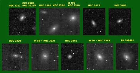 settentrionale ed orientale si situano i componenti meno brillanti: NGC3377 e NGC3377A, separati di appena 8', 1,4 a nord di M105, e NGC3412, 1,1 a nord-est.