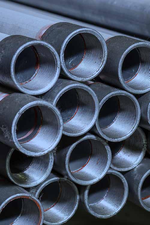 Tubi gas, antincendio e rivestiti EN10255 saldati e ss Serie pesante EN10255 Gas pipes, fireproof pipes and coated pipes - seamless and welded Heavy series Dimensioni Peso kg/m ø Esterno Spess.