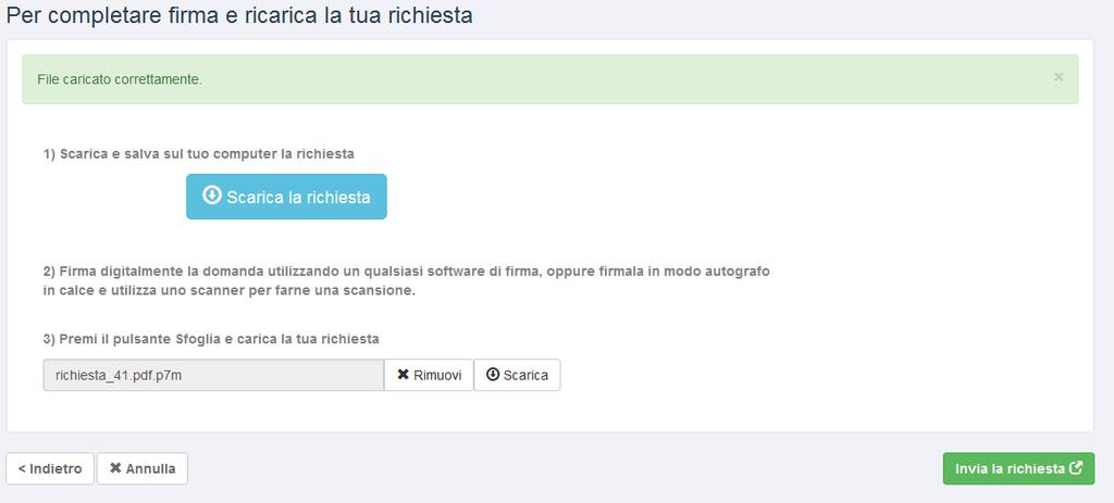 Candidatura come esperto di internazionalizzazione 2018/2019 Solo un ultimo passo prima della conclusione 2 3 visualizza tutti i dati precedentemente valorizzati,