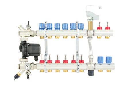 Regolazione Commad Duo serie SF 137 L 104* REGOLAZIONE *con testine elettrotermiche Sistema di regolazione per la gestione dell impianto radiante a bassa ed alta temperatura in riscaldamento.