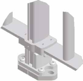 for crossbeam SU014 in extruded aluminium equipped with