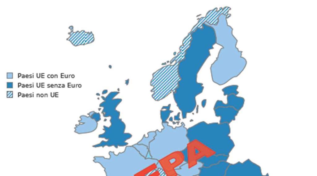 Il perimetro SEPA La SEPA ricomprende