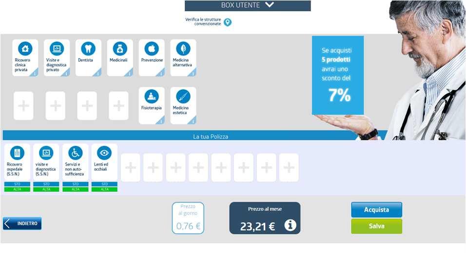 Per aggiungere i moduli basta trascinarli