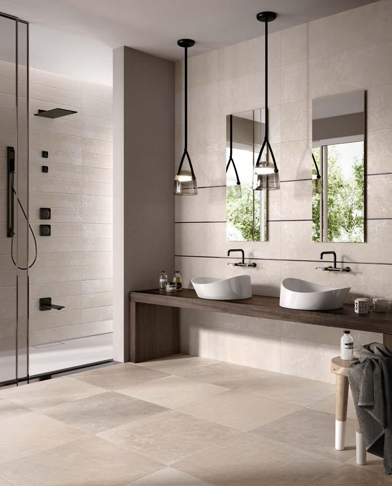 W_ALL PASTA BIANCA DA RIVESTIMENTO WHITE BODY WALL TILE W_ALL STONE BEIGE 30X120 /