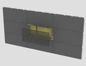 PRINCIPALI TIPOLOGIE DI FACCIATA / MAIN TYPES OF FAÇADE Sistemi utilizzabili con i principali formati Flaviker: 40x80, 60x60, 30x120, 60x120, 120x240, 160x160, 160x320.