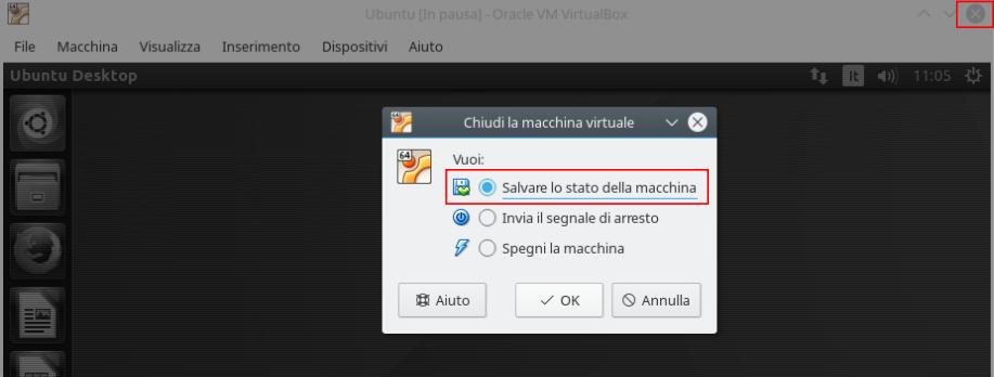 arrestare il sistema tramite il comando arresta di Ubuntu: 2.