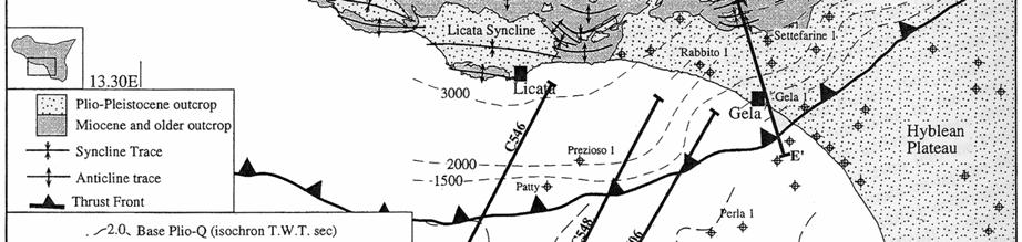 ad ovest e dei Monti Iblei ad est (DI GRANDE & MUZZICATO, 1986).