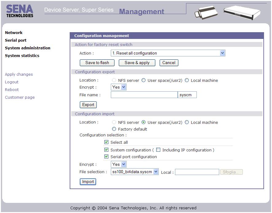 In generale è necessario ricaricare il file di configurazione attraverso.