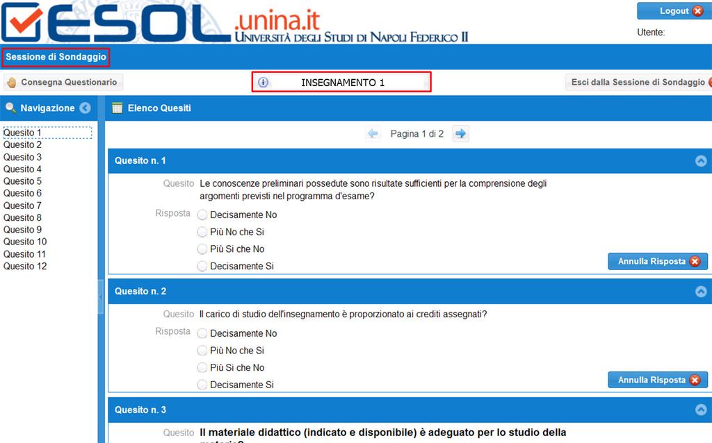 Dopo avere selezionato la riga della Lingua (Italiano/Inglese), cliccandoci sopra e avere cliccato il pulsante Seleziona (Fig.