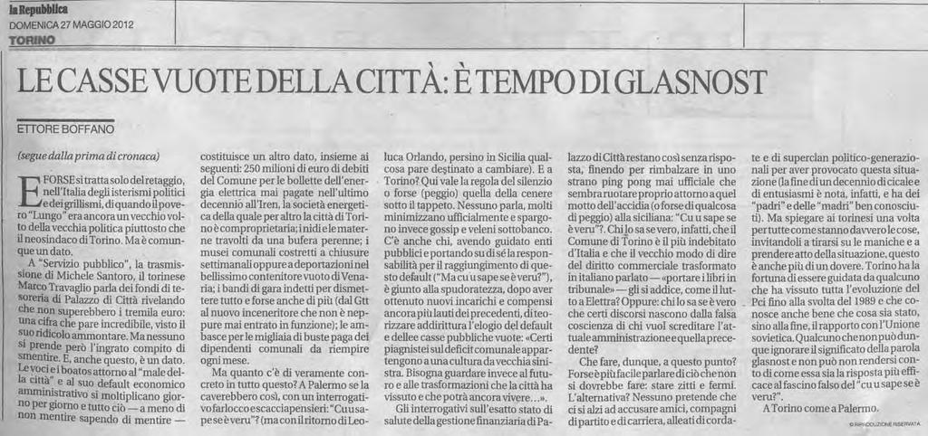 La Repubblica - Torino Data: 27