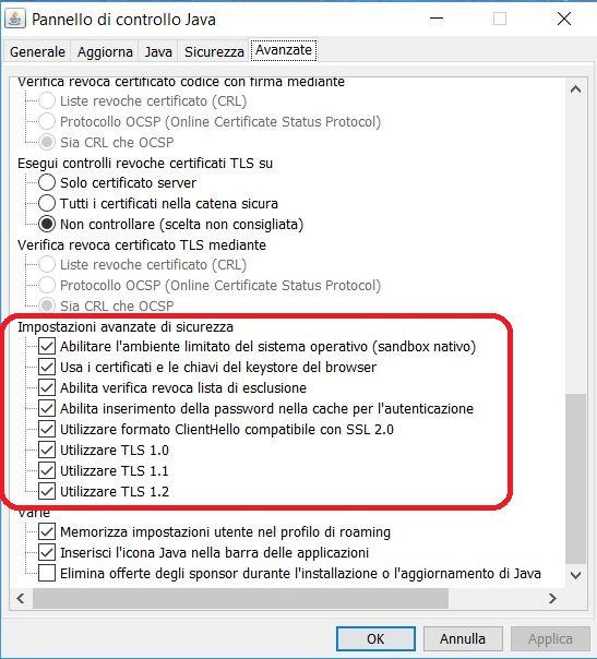 Confermare con Applica ed OK e Chiudere la finestra di dialogo.