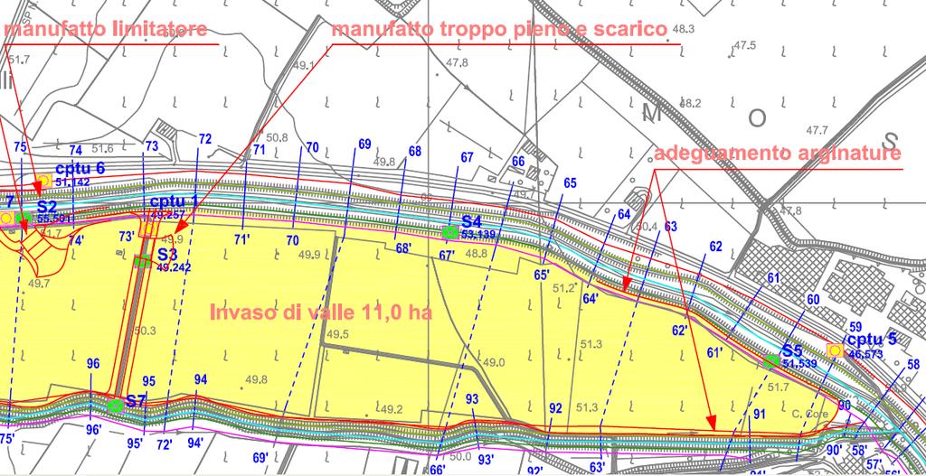 SITUAZIONE SX ALPONE ELABORAZIONI Si fa riferimento ai risultati delle indagini condotte in corrispondenza del piano campagna alla base