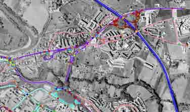 7.7.3 Scenari simulati Lo scenario simulato prevede la riprogettazione del semaforo tra via Ciletti, via dei Dauni e via della Città Spettacolo ed anche del semaforo su Rotonda delle Scienze.