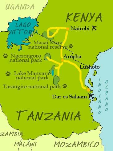Tanzania del nord e Masai Mara, la migrazione 10-25 settembre 2007 Durata: 16 giorni.