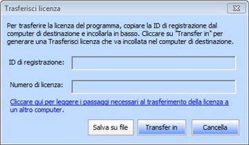 3. Copia ID di registrazione che appare sul computer di destinazione nel campo dell ID di registrazione sul computer di partenza. 4.