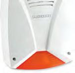 policarbonato rinforzato e protezione inclusa in lamiera antischiuma e antiperforazione SEL-WL 910429 Sirena da esterno wireless bidirezioneale a tecnologia digitale e flash a led ad alta intensità.