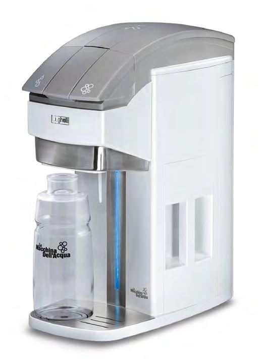 Trattamento acqua potabile Apparecchiatura per il trattamento dell acqua potabile con gasatore CO 2,filtro composito sterilizzato e luce battericida UV-C.