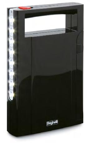Lampade LED portatili ricaricabili anti-black out Lampada a LED ricaricabile anti black-out con funzione caricabatterie Lampada portatile con batterie ricaricabili ad alta potenza e lunga durata (Pb