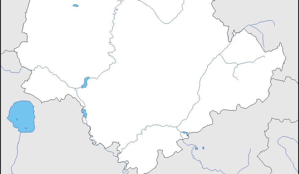 il fiume Tevere, da nord a sud, nella Val Tiberina.