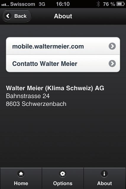 Contatto Walter Meier Per domande sui nostri prodotti o servizi o in caso di guasti all impianto di riscaldamento,