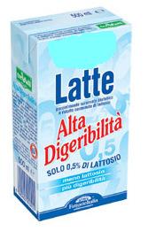 LATTE Latti speciali: Latte delattosato : ridotto tenore di lattosio; Latte desodato: