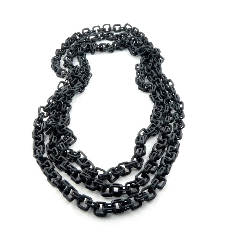 SQUARE CHAIN TRIS / collana/necklace Materiali: poliammide sinterizzata Materials: laser sintered