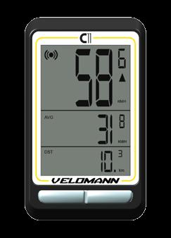 CICLOCOMPUTER ERIE C Una nuova gamma di ciclocomputers caratterizzati da almeno 3 linee di display per avere sempre sotto controllo i dati desiderati.