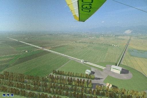 L interferometro VIRGO Costruito a Cascina, vicino a Pisa, da una collaborazione italo-francese, è entrato in funzione nel 2003.