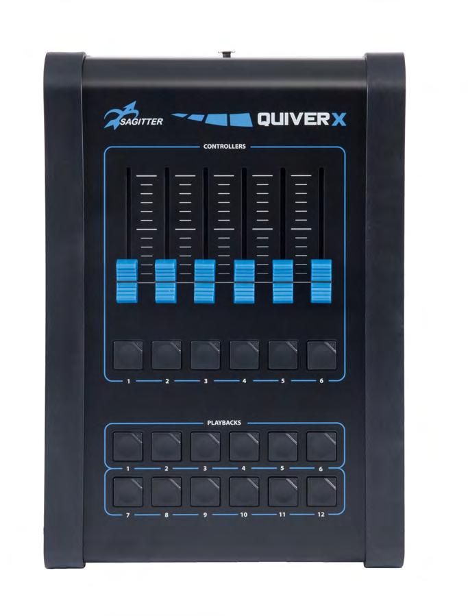 QUIVERX DMX CONTROLLER EXPANSION Per gli utilizzatori più esigenti QUIVER offre la possibilità di ampliare il blocco live aggiungendo alla