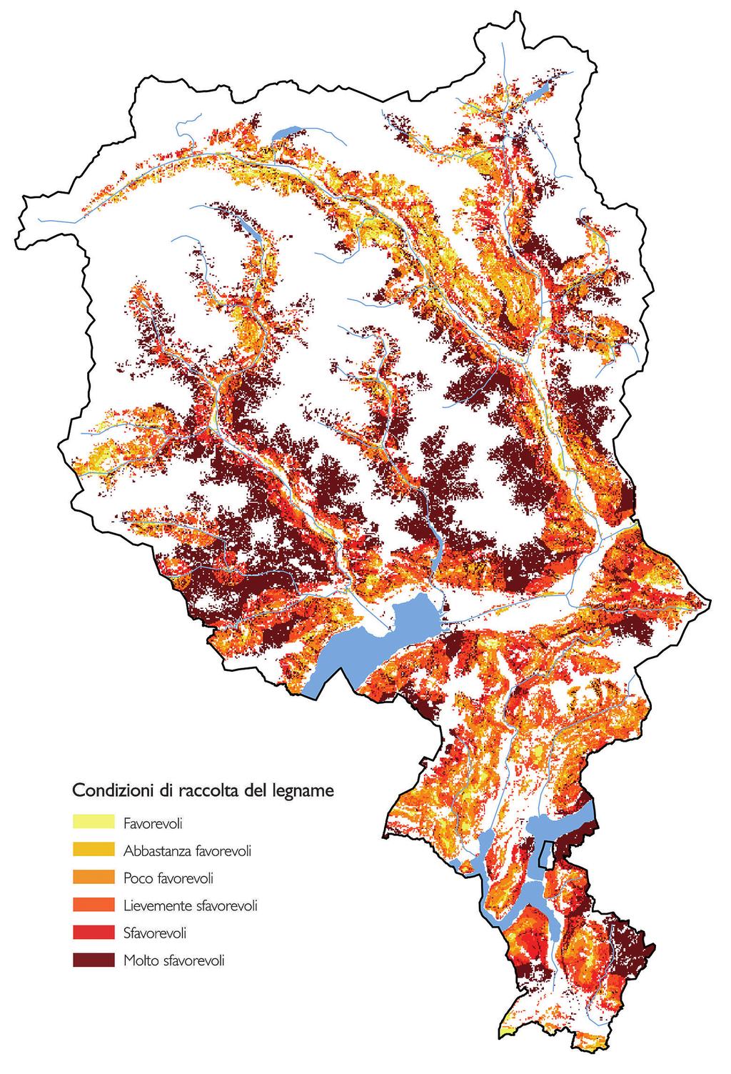 Piano direttore cantonale - tutelare il bosco e il suo ruolo di ossatura del reticolo ecologico nelle aree pedemontane fortemente urbanizzate e di fondovalle; - contenere l espansione del bosco