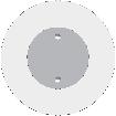 60 mm Articulated screw for canopy with flat ring 60 mm diameter V-ERA-H era K V-ERA-N era O Vite articolata con dado